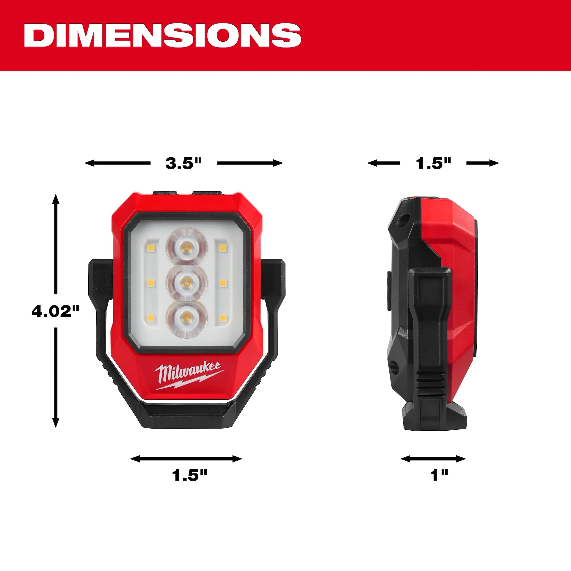 Milwaukee 2015R - Rechargeable Pivoting Task Light w/ Spot Mode