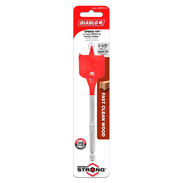 Diablo DSP2170 - 1-1/2" x 6" Spade Bit for Wood