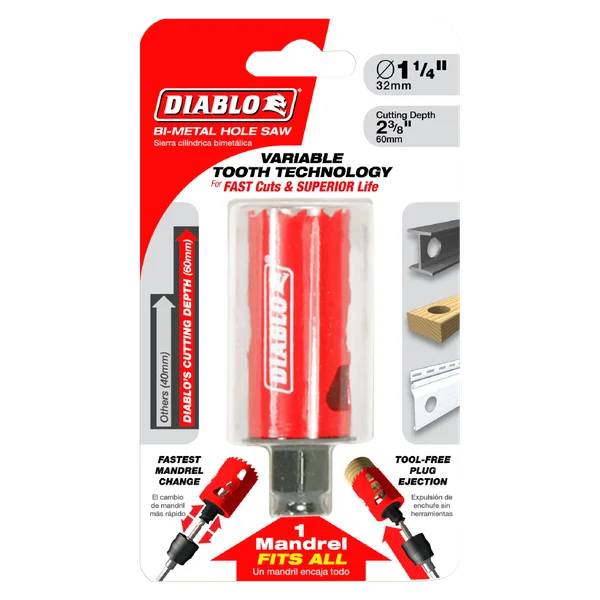 Diablo DHS1250 - 1-1/4" Bi-Metal Hole Saw