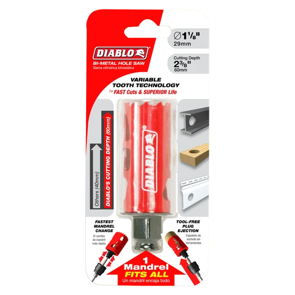 Diablo DHS1125 - 1-1/8" Bi-Metal Hole Saw