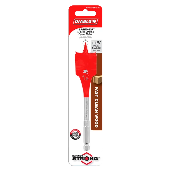 Diablo DSP2140 - 1-1/8" x 6" Spade Bit for Wood