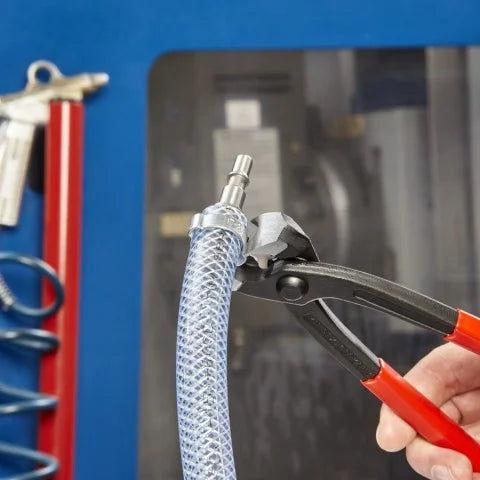 Knipex 1099I220SBA - 8 3/4" Ear Clamp Pliers with Front and Side Jaws