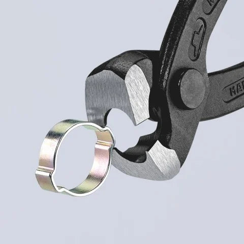 Knipex 1099I220SBA - 8 3/4" Ear Clamp Pliers with Front and Side Jaws