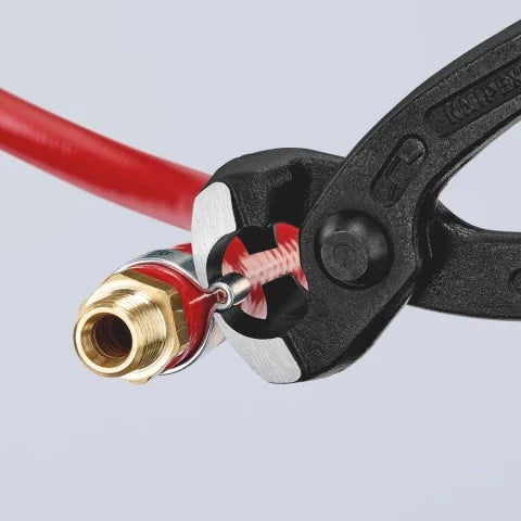 Knipex 1099I220SBA - 8 3/4" Ear Clamp Pliers with Front and Side Jaws