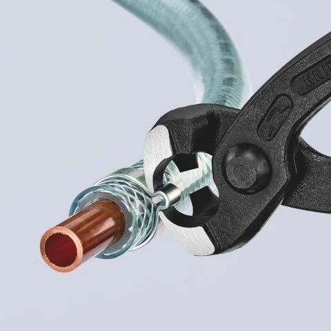 Knipex 1099I220SBA - 8 3/4" Ear Clamp Pliers with Front and Side Jaws