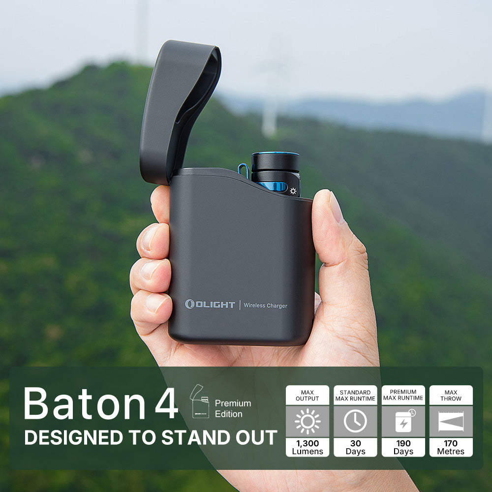 Olight Baton 4 Premium Edition EDC Flashlight Kit