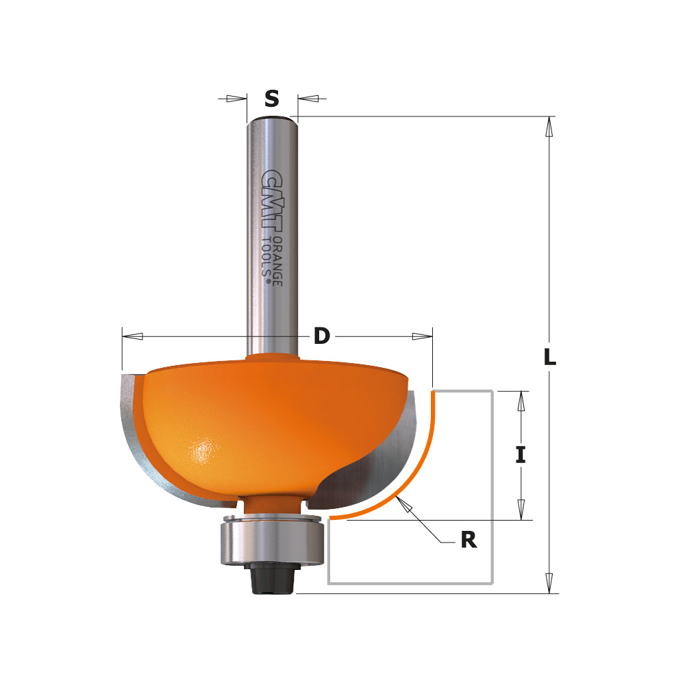 CMT 837.350.11 - 1/4" Shank Cove Router Bit