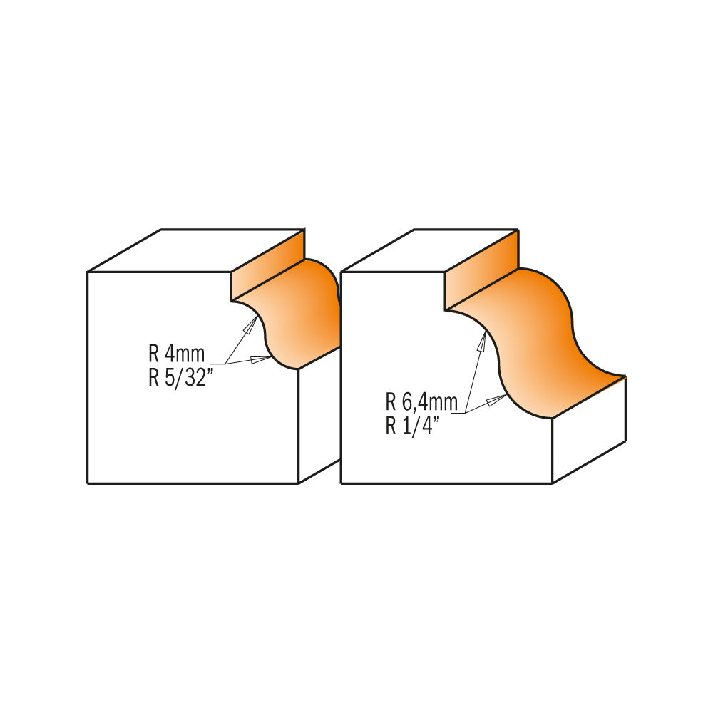 CMT 840.270.11 - 1/4" Shank Roman Ogee Router Bit