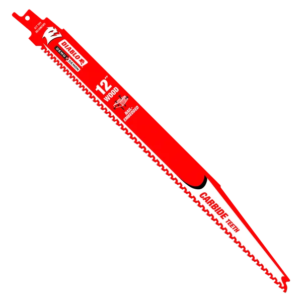 Diablo DS1206CWS3 - 12" 5/7TPI Demo Demon™ Carbide Teeth Reciprocating Saw Blades for Nail-Embedded Wood (3-pk)