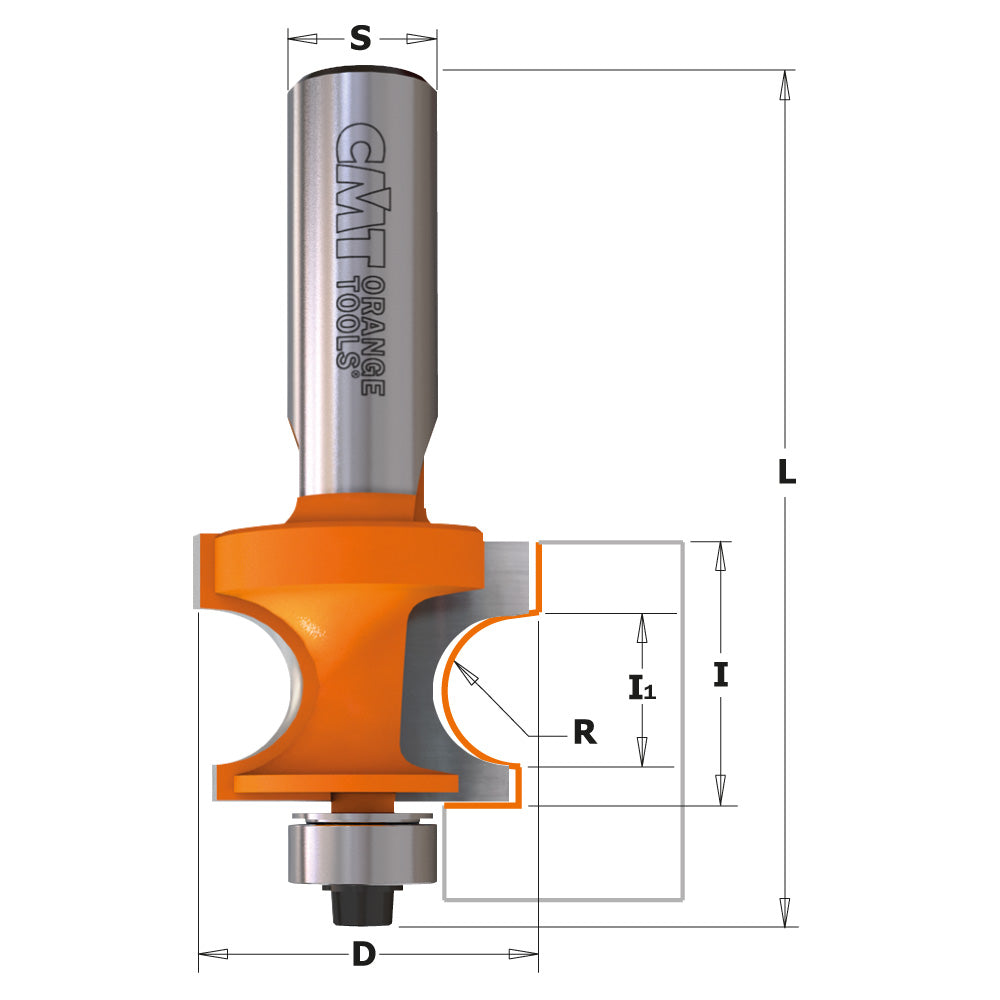 CMT 861.532.11 - 1/2" Shank Corner Beading Bit