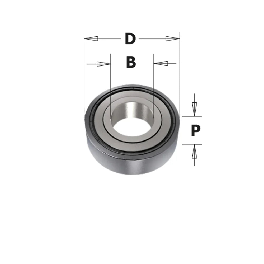 CMT 791.002.00 - 3/16" Bore 3/8" Router Bit Bearing
