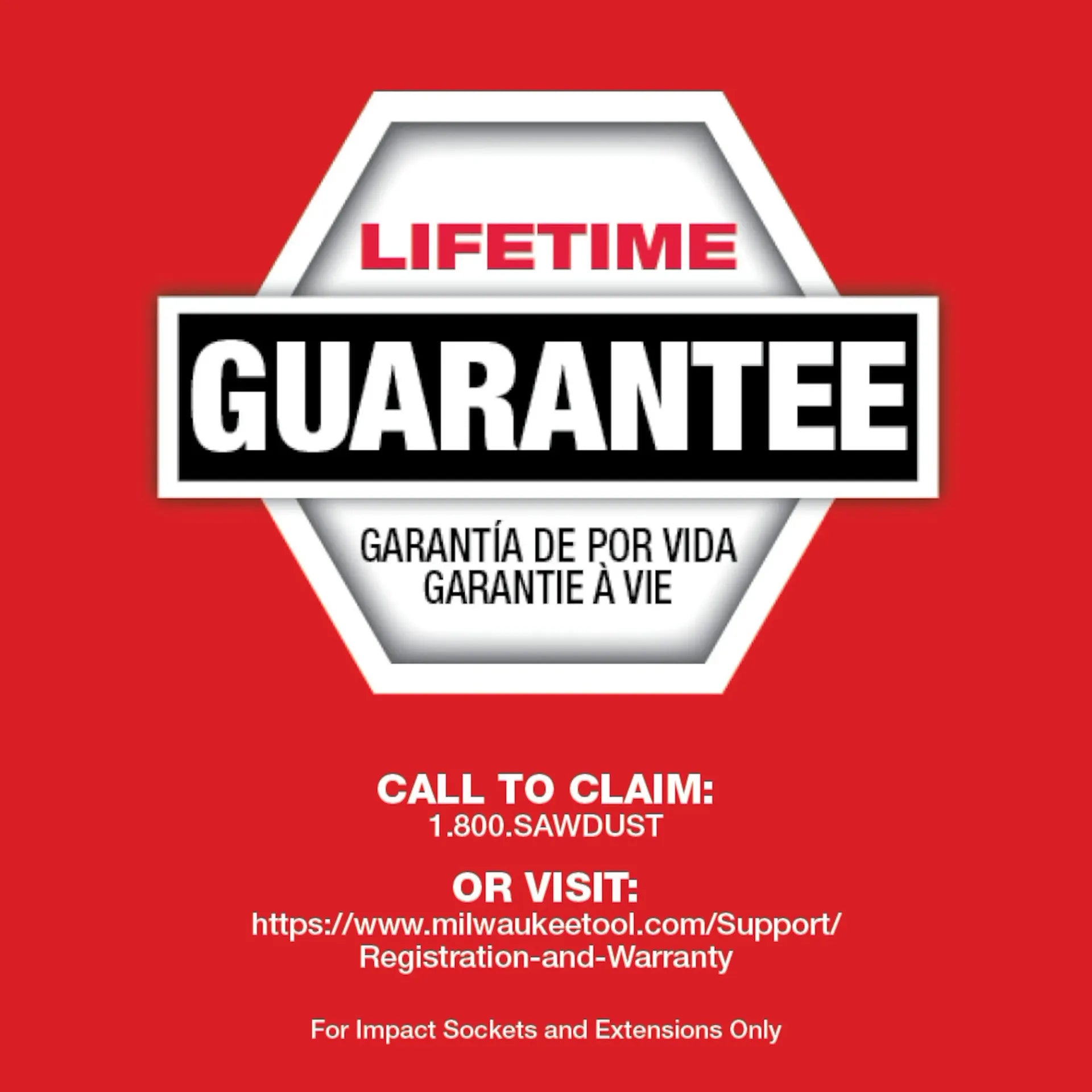 Milwaukee 49-66-7840 - SHOCKWAVE™ Impact Duty 1” Drive 7PC MM & SAE Wheel Service Socket with PACKOUT™