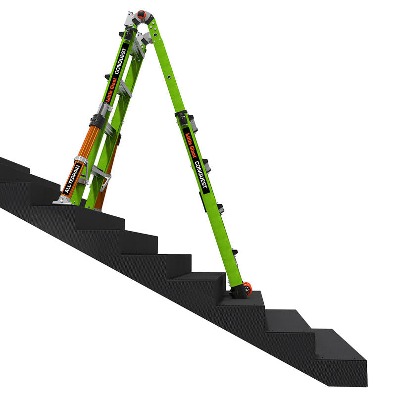 Little Giant 17107-001 - Conquest 2.0 9' - 15" All Terrain Multi Position Ladder