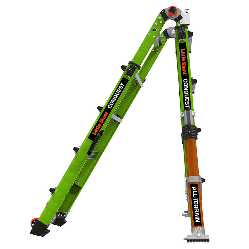 Little Giant 17107-001 - Conquest 2.0 9' - 15" All Terrain Multi Position Ladder