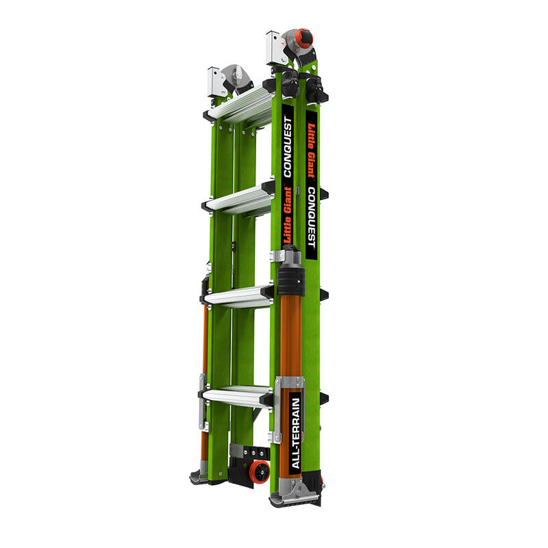 Little Giant 17107-001 - Conquest 2.0 9' - 15" All Terrain Multi Position Ladder