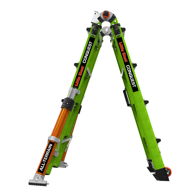 Little Giant 17107-001 - Conquest 2.0 9' - 15" All Terrain Multi Position Ladder