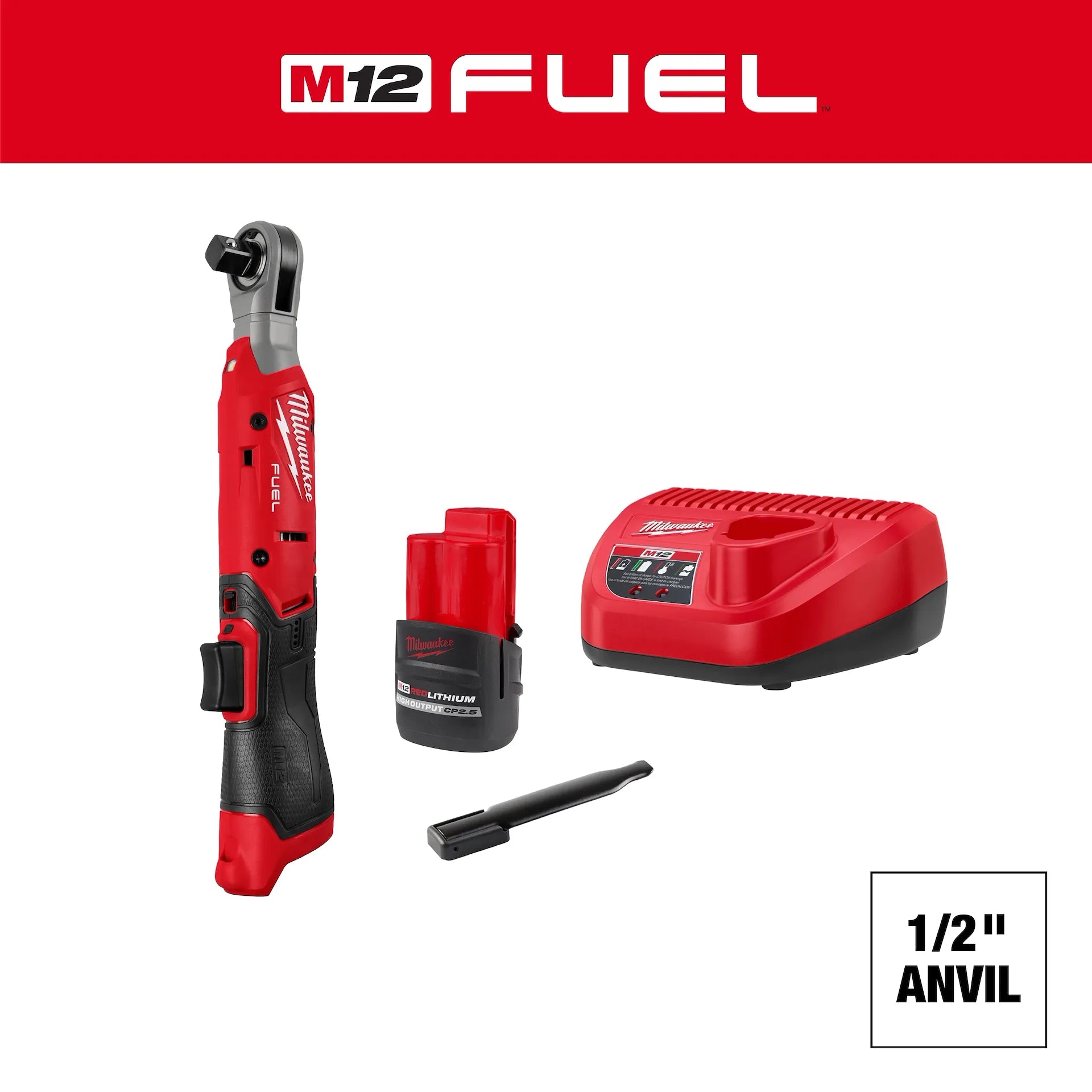 Milwaukee 3054-21 - M12 FUEL™ 1/2" Ratchet Kit