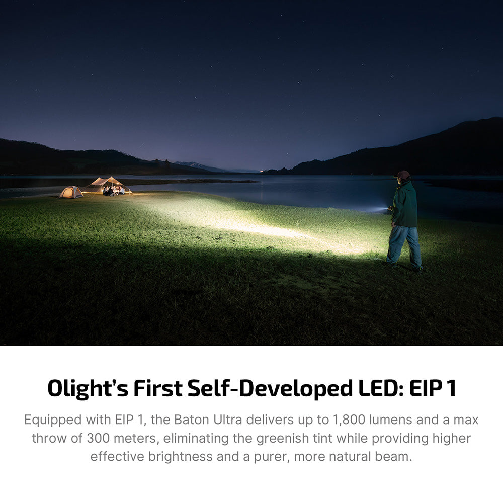 Olight Baton Ultra Dual Switch High Lumen Compact EDC Flashlight