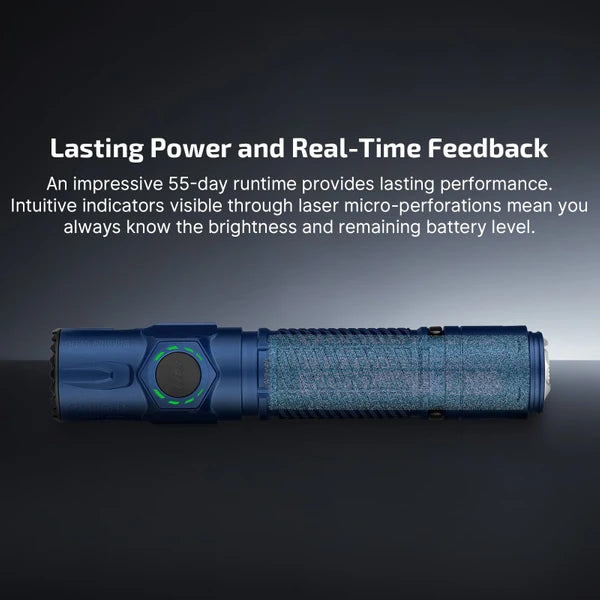 Olight Warrior Ultra 2,500 Lumen Tactical Flashlight - Navy Blue