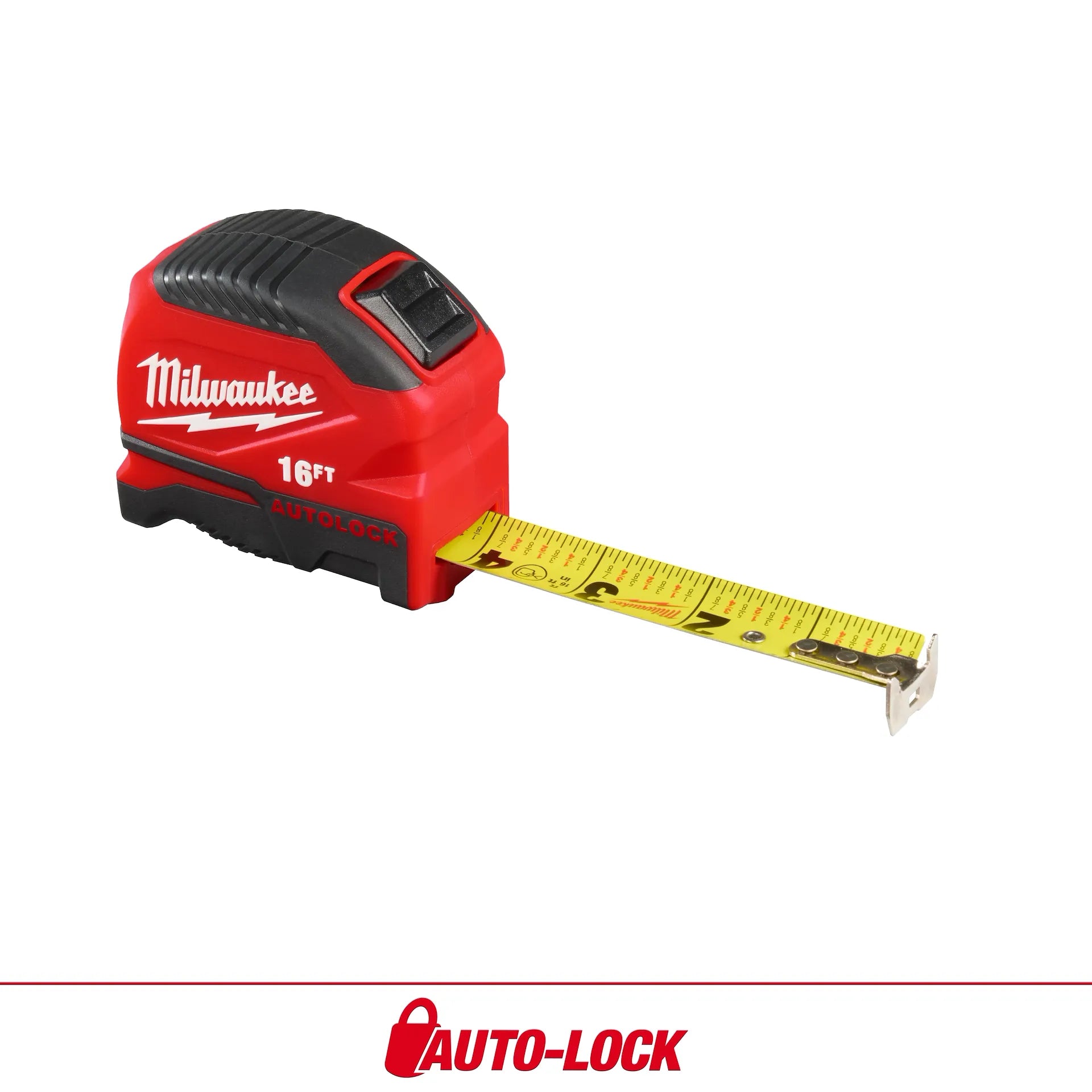 Milwaukee 48-22-1816 - 16ft Auto-Lock Tape Measure