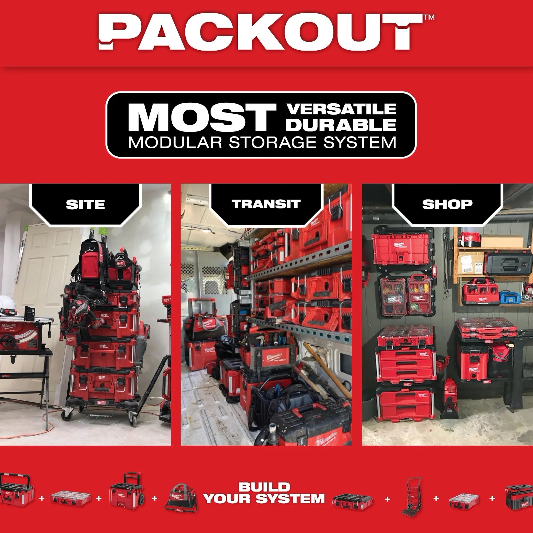 Milwaukee 48-22-8071 - PACKOUT Large Magnetic Bin