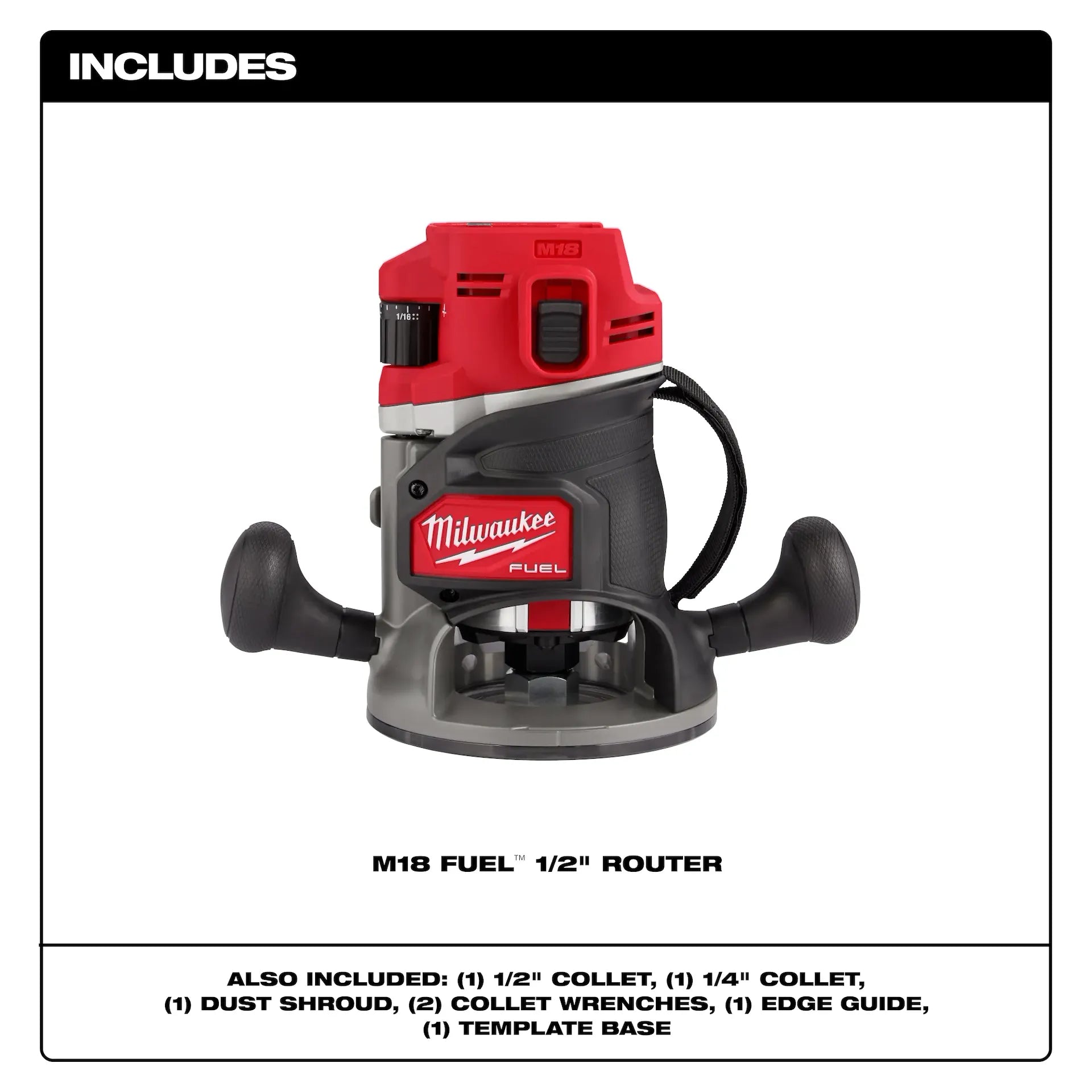 Milwaukee 2838-20 - M18 FUEL™ 1/2" Router
