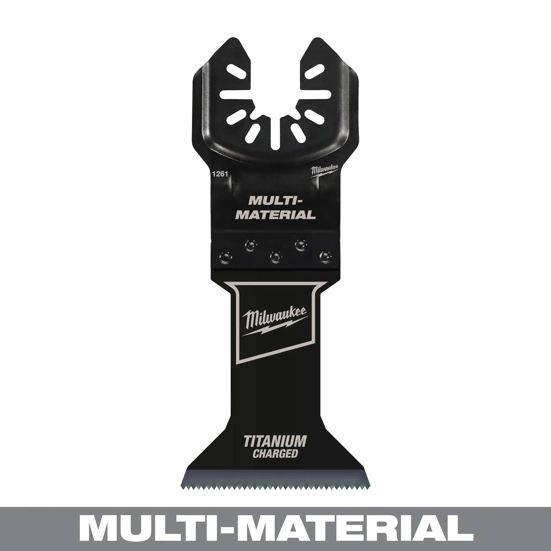 Milwaukee 49-25-1261 - 1-3/4" OPEN-LOK™ TITANIUM CHARGED™ Bi-Metal Multi-Material Universal Fit Oscillating Multi-Tool Blade