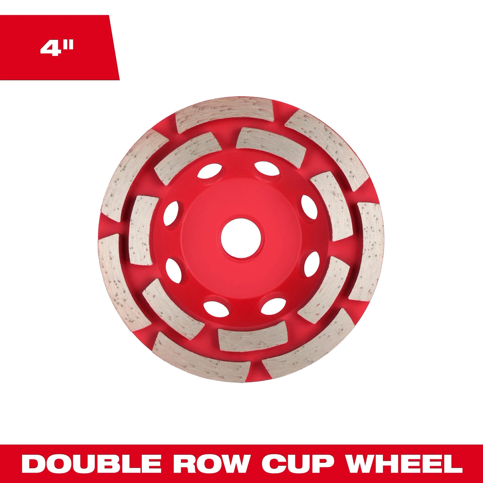 Milwaukee 49-93-7750 - 4" DIAMOND MAX™ Double Row Cup Wheel
