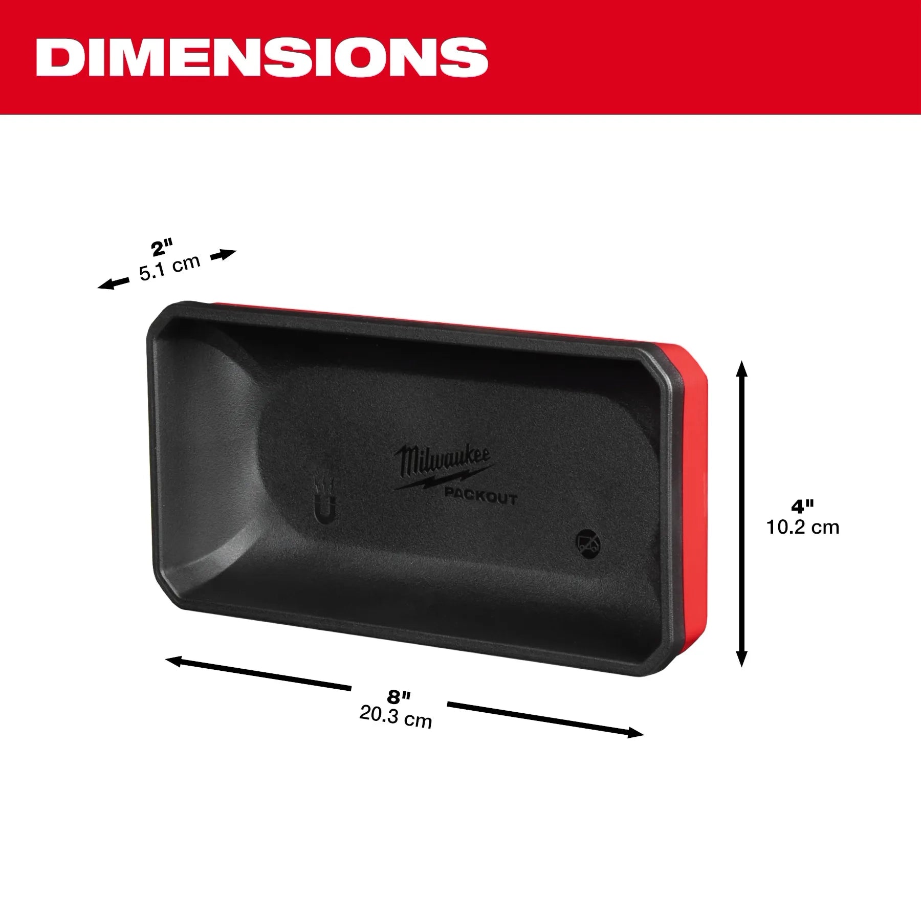 Milwaukee 48-22-8071 - PACKOUT Large Magnetic Bin
