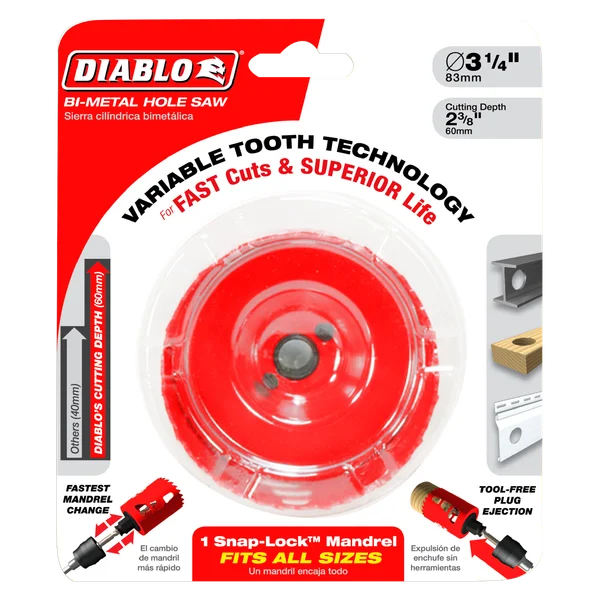 Diablo DHS3125 - 3-1/8" Bi-Metal Hole Saw