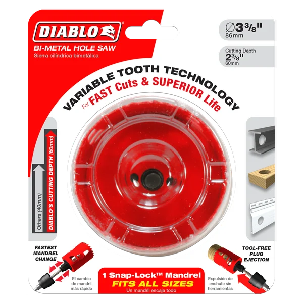 Diablo DHS3375 - 3-3/8" Bi-Metal Hole Saw
