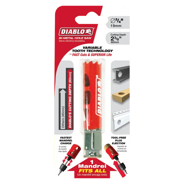 Diablo DHS0750 - 3/4" Bi-Metal Hole Saw