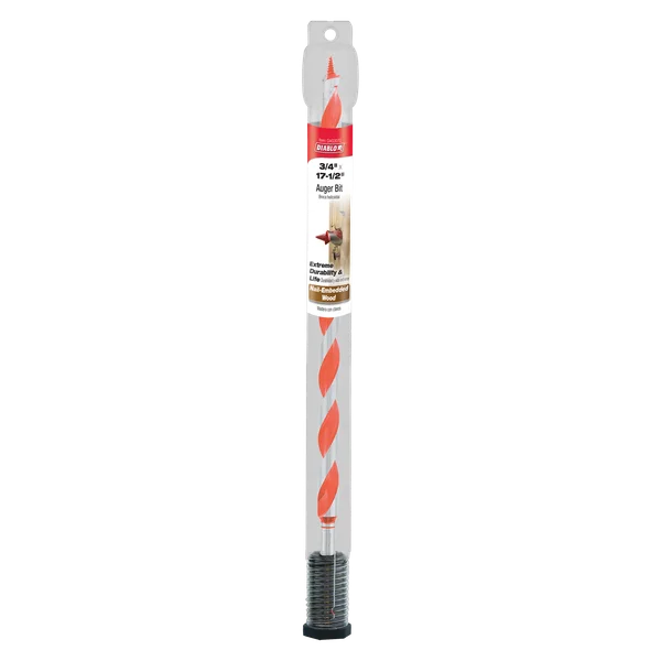 Diablo DAG3070 - 3/4" x 17-1/2" Auger Bit for Wood & Nail-Embedded Wood