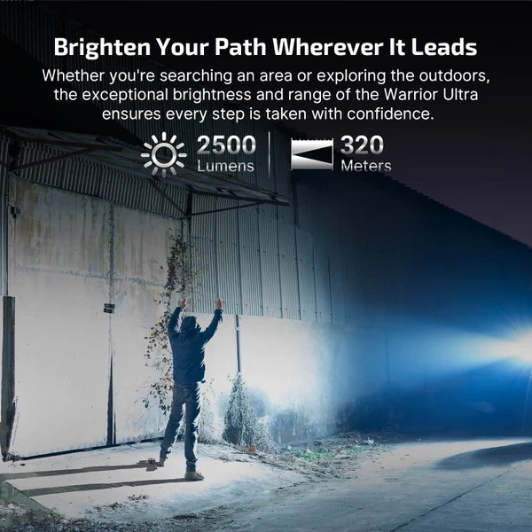 Olight Warrior Ultra 2,500 Lumen Tactical Flashlight - Navy Blue