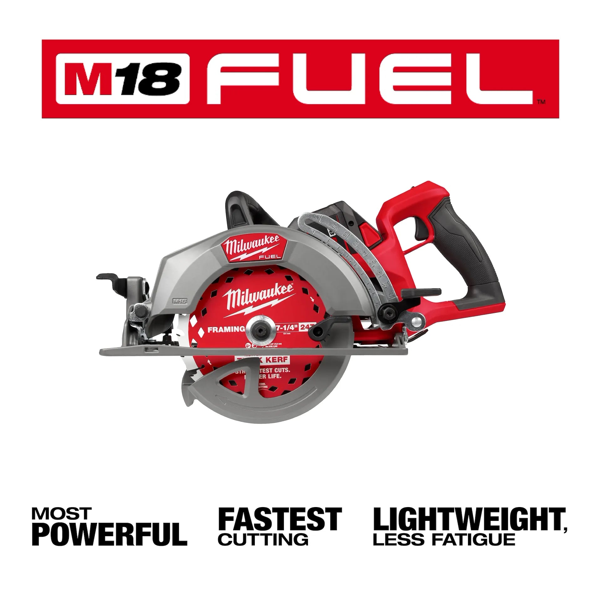 Milwaukee 2930-21HD - M18 FUEL 7-1/4" Rear Handle Circular Saw Kit
