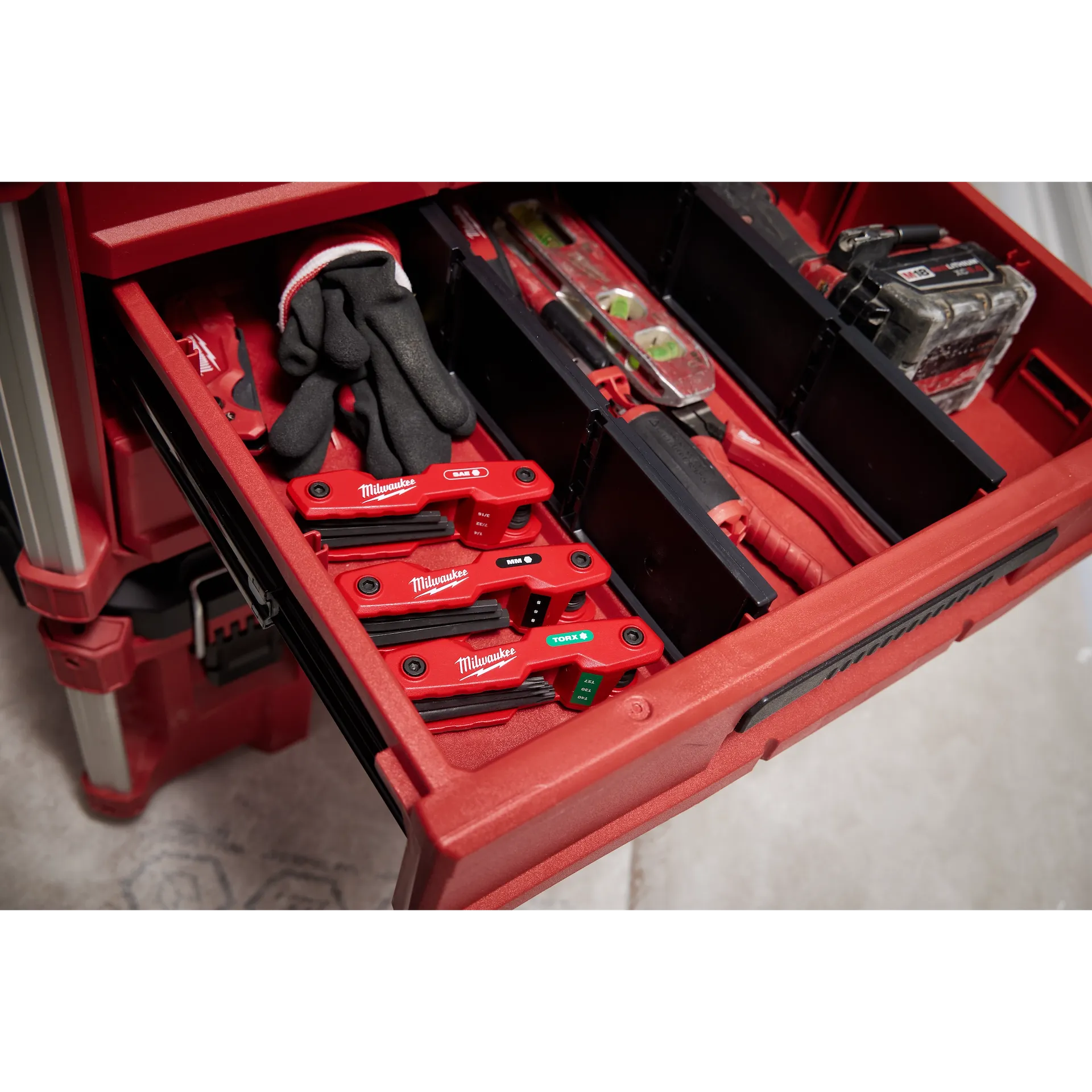 Milwaukee 48-22-2182 - 8-Key Folding Hex Key Set - Metric