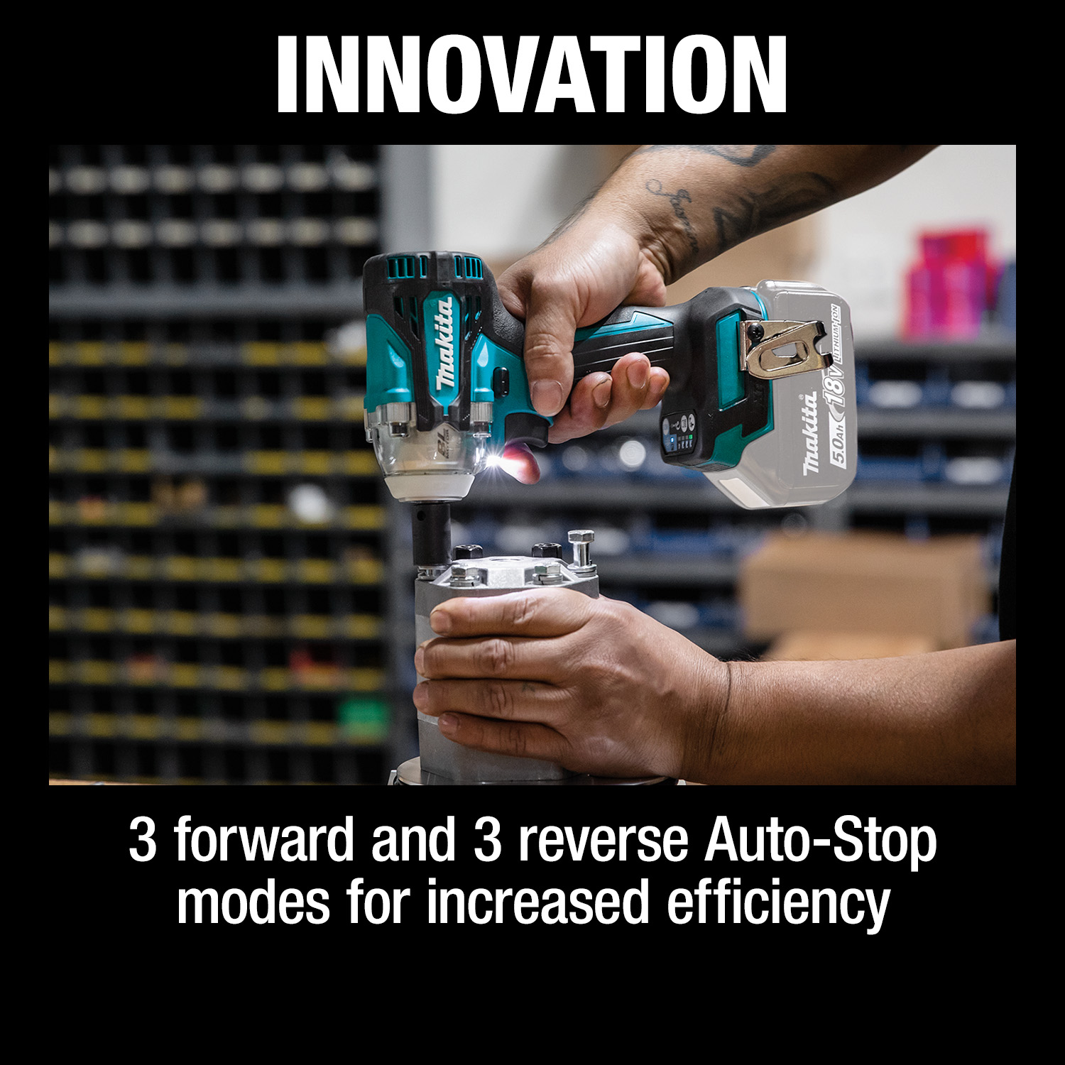 Makita XWT16Z - 18V LXT® Lithium‑Ion Brushless Cordless 4‑Speed 3/8" Drive Impact Wrench