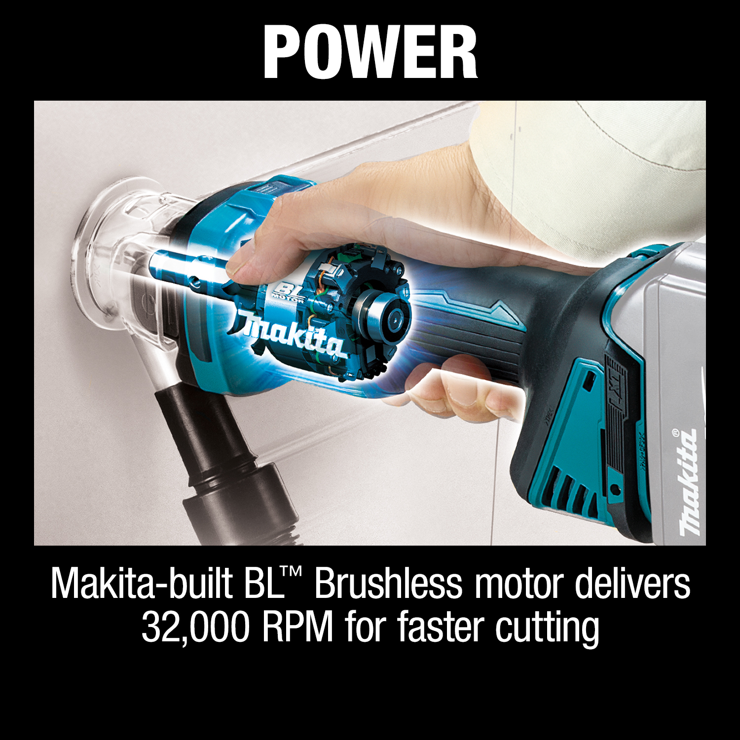 Makita XOC02Z - 18V LXT® Lithium‑Ion Brushless Cordless Cut‑Out Tool, AWS® Capable