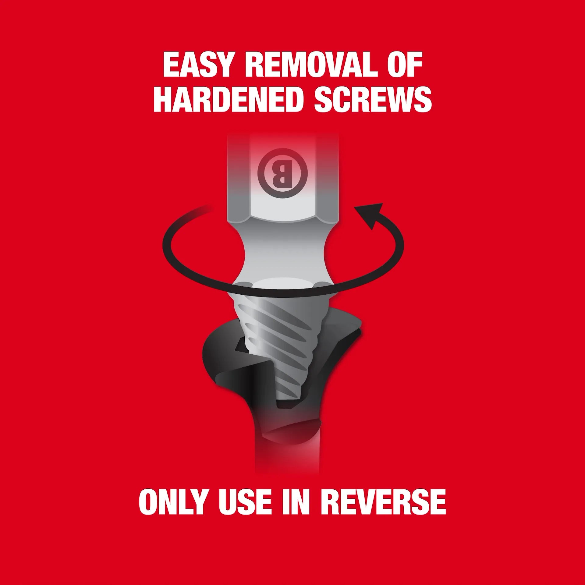 Milwaukee 49-57-9001 - 4PC M2 Steel Screw Extractor Set