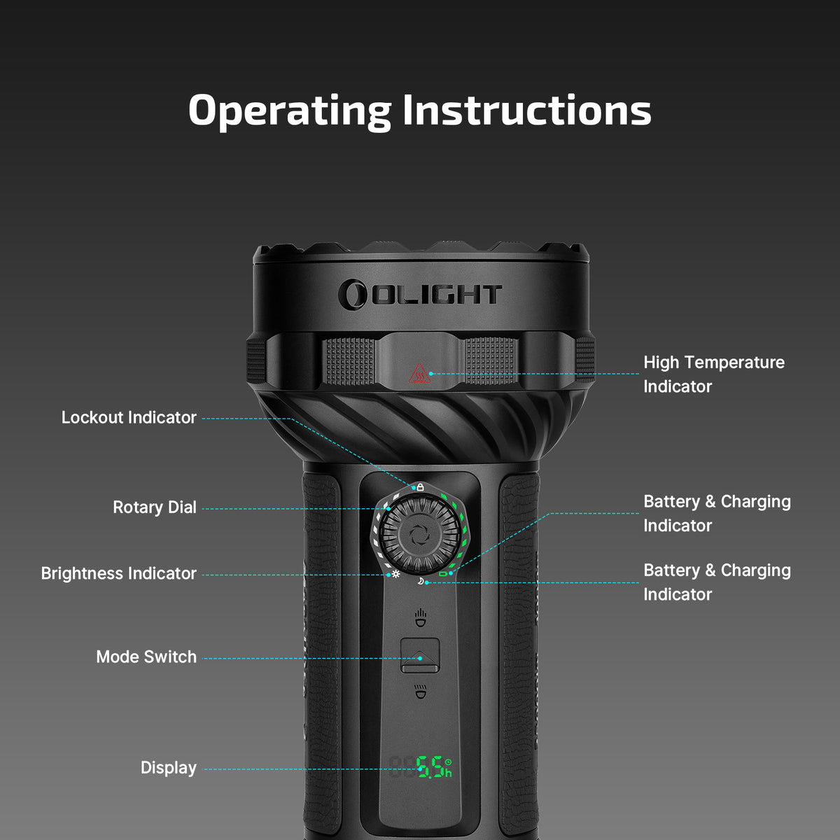 Olight Marauder 3 25,000 Lumen High Power Rechargeable Flashlight