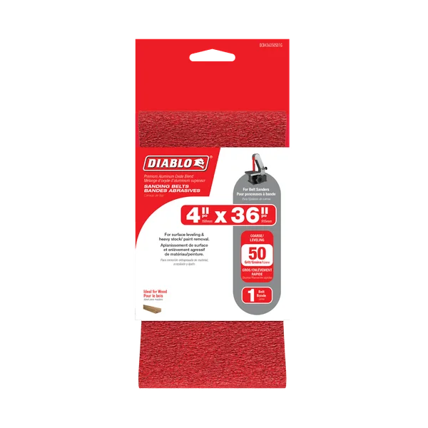 Diablo DCB436050S01G - 4" x 36" 50-Grit Sanding Belt (1-pk)