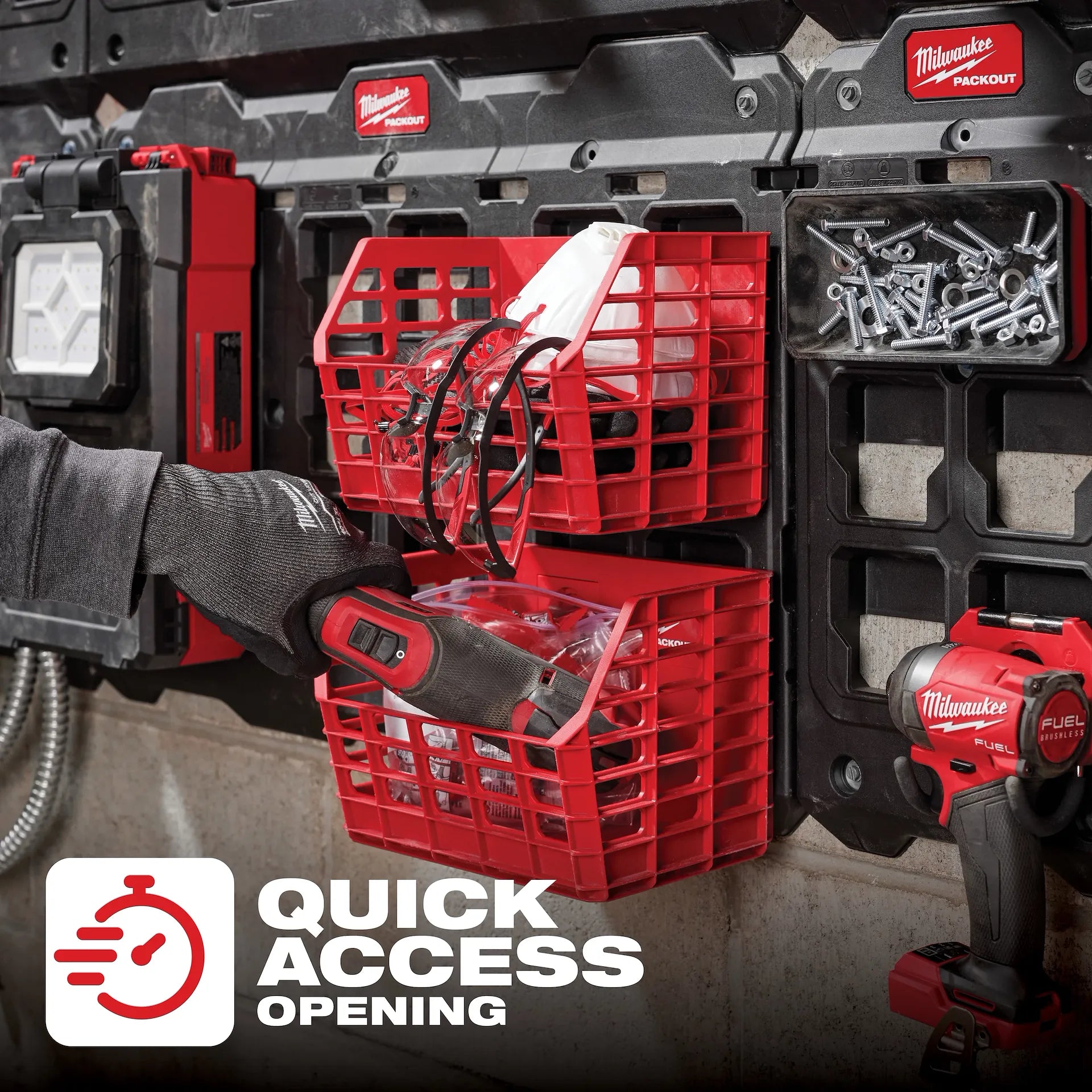 Milwaukee 48-22-8342 - PACKOUT Compact Wall Basket