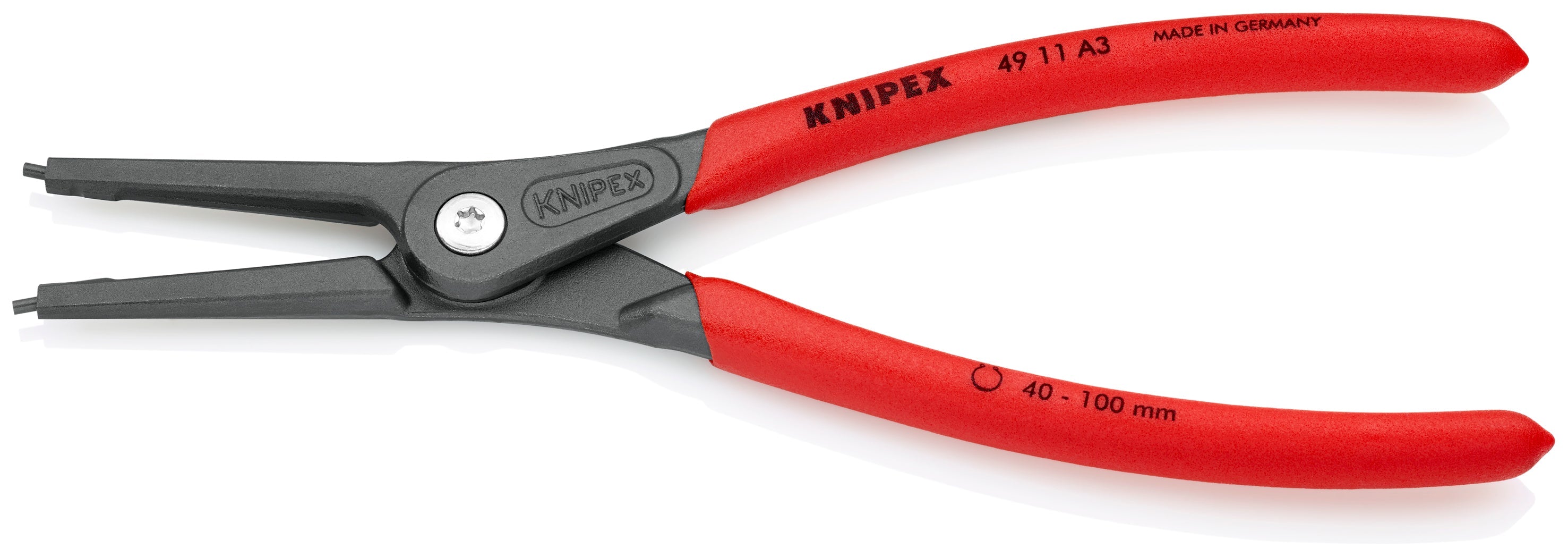 Knipex 4911A3 - 9" External Precision Snap Ring Pliers - Wise Line Tools