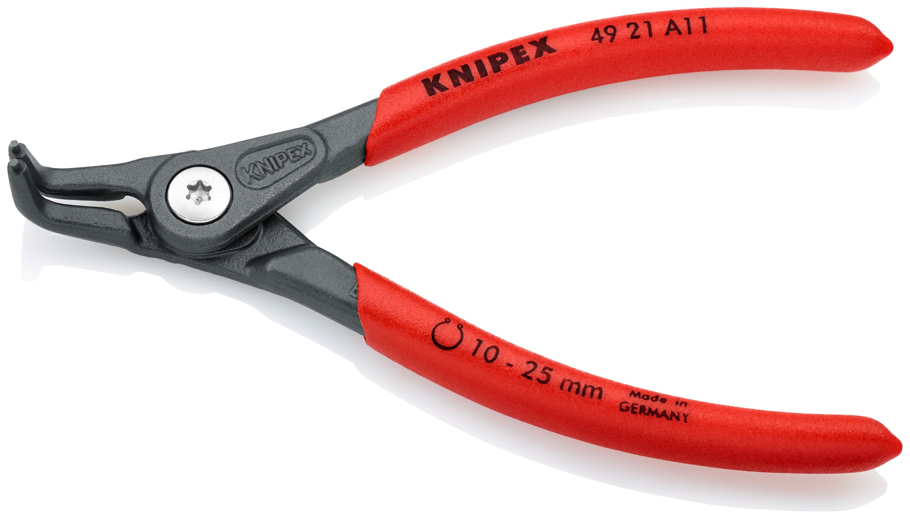 Knipex 4921A11 - 5 1/8" External 90° Angled Precision Snap Ring Pliers - Wise Line Tools