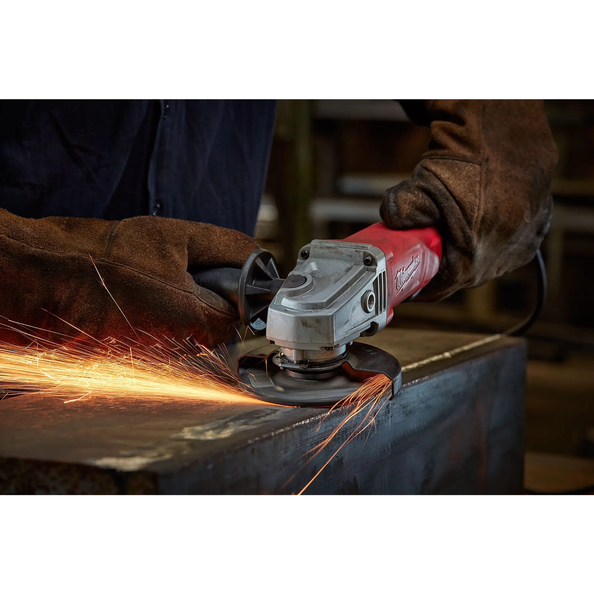 Milwaukee 6142-30 - 11 Amp Corded 4-1/2 in. Small Angle Grinder with Lock-On Paddle Switch