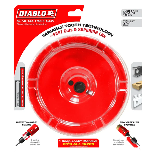 Diablo DHS5500 - 5-1/2" Bi-Metal Hole Saw