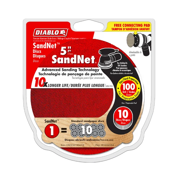 Diablo 5" Sand Demon™ 100-Grit Sanding Discs with Connection Pad