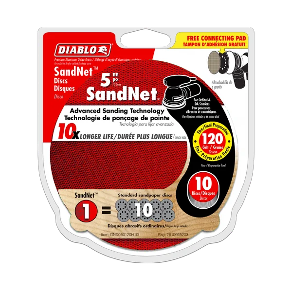 Diablo 5" Sand Demon™ 150-Grit Sanding Discs with Connection Pad