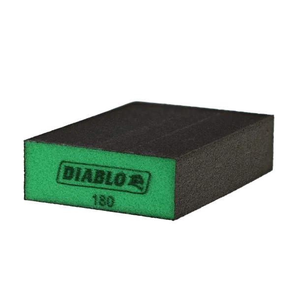 Diablo DFBLBLOSFN01G - 5" x 3" x 1" 180-Grit Large Flat Edge Sanding Sponge