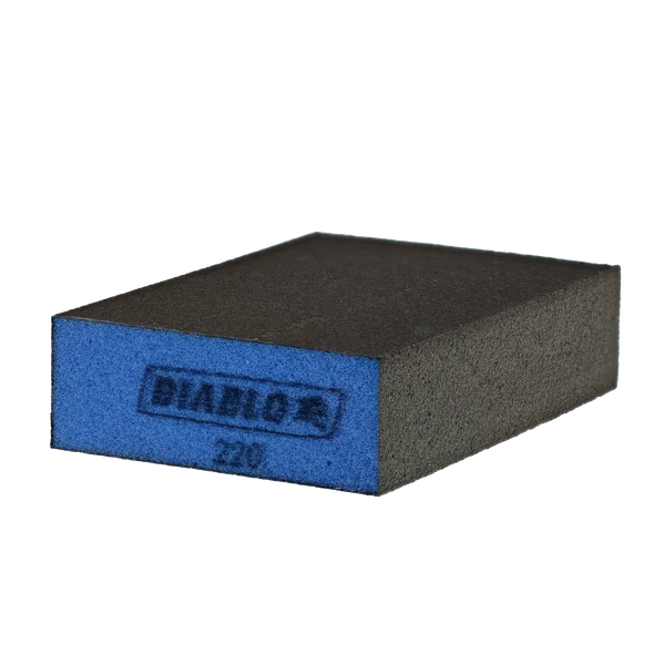 Diablo DFBLBLOMFN01G - 5" x 3" x 1" 220-Grit Large Flat Edge Sanding Sponge
